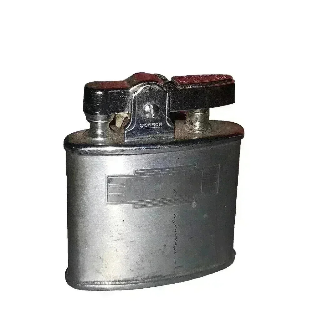 VTG‎ Art Deco Ronson Standard Lighter Silver Tone Made In USA-Unengraved